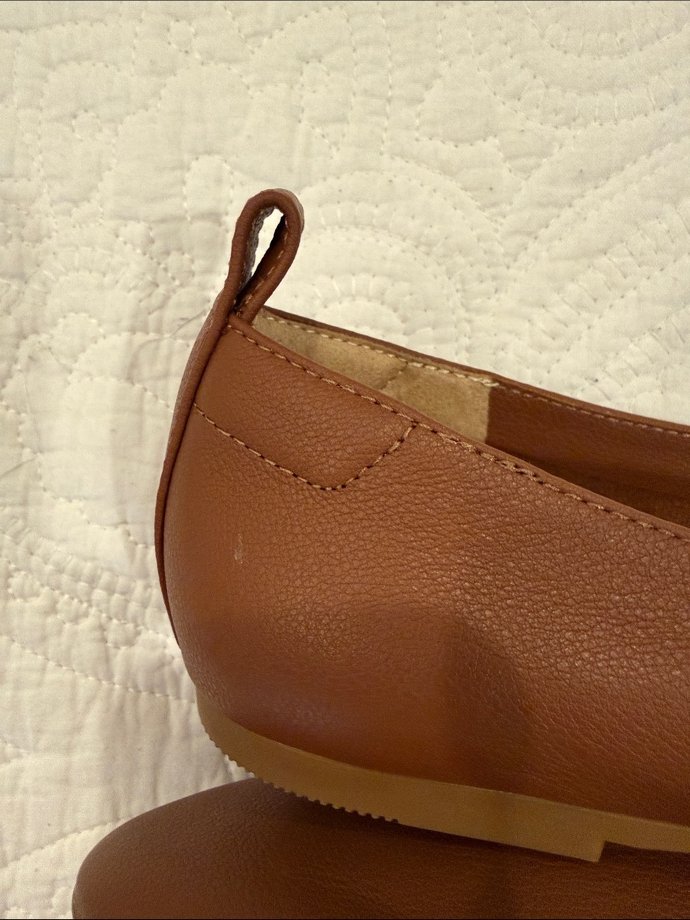Quince Brown Leather Slip-On Ballet Flats - Picture 7 of 7